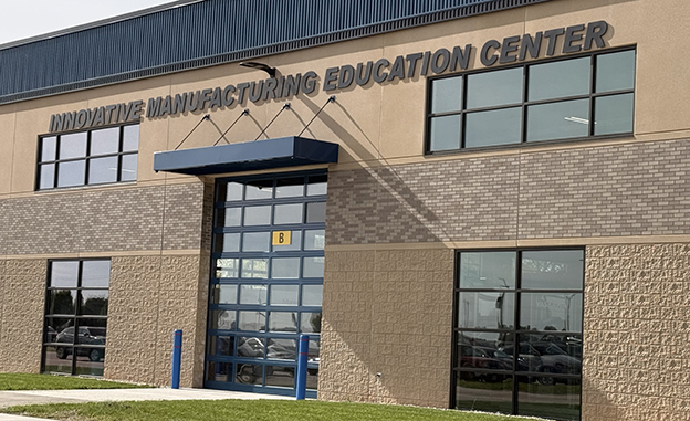 Exterior shot of the Innovative Manufacturing Education Center